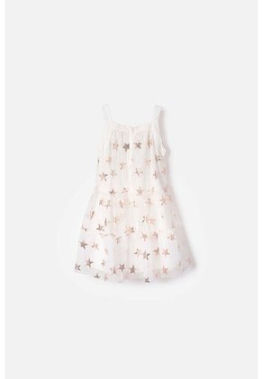 Vestido De Littlemic Manga Sisa Crudo Para Niña 2T A 5T 5T