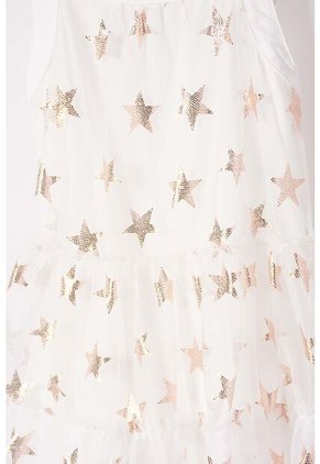 Vestido De Littlemic Manga Sisa Crudo Para Niña 2T A 5T 5T