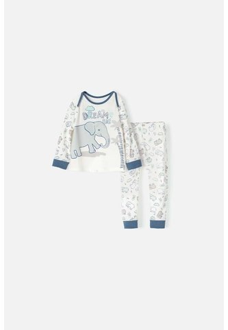 Pijama LittleMic Con Pantalón Largo  Multicolor Para Bebé Niño 3-6 LittleMic