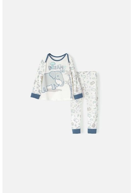 Pijama LittleMic Con Pantalón Largo  Multicolor Para Bebé Niño 3-6