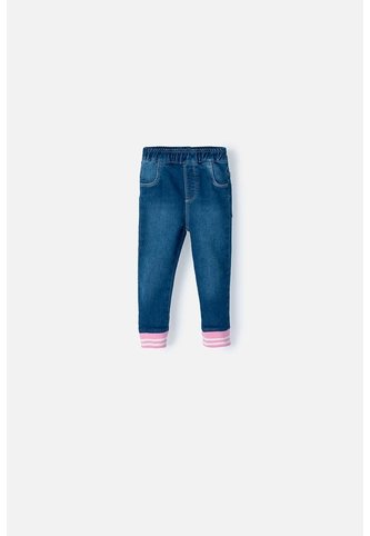 Jegging De LittleMic Indigo Oscuro Para Bebé Niña 9-12 LittleMic