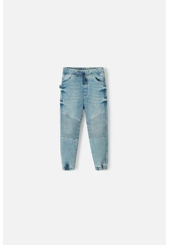 Jogger De LittleMic Con Cordón Azul Claro Para Niño 2T A 6T 5T LittleMic