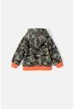 Chaqueta De LittleMic Con Cierre Y Chompa Verde Militar  Para Bebé Niño 12-18 de LittleMic