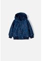 Chaqueta LittleMic Azul Con Capucha Para Bebé Niño 12-18 de LittleMic