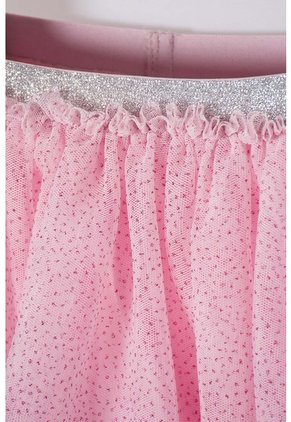 Falda De Littlemic Corta Rosada Para Niña 2T A 5T 5T