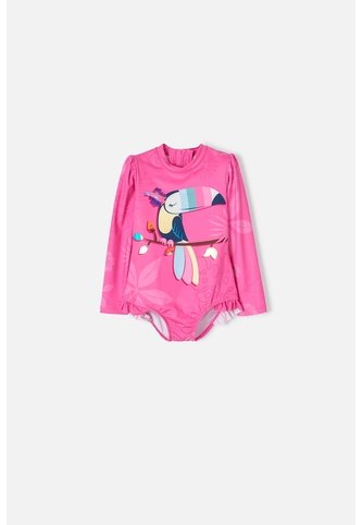 Vestido De LittleMic Rosado Manga Larga Para Niña 2T A 5T 4T LittleMic