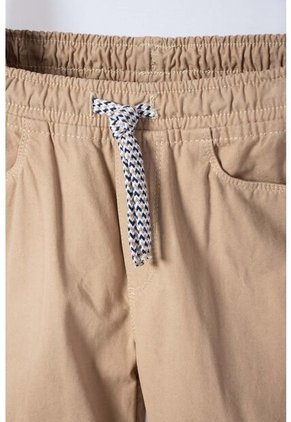 Jogger De Littlemic Con Cordón Caqui Para Niño 2T A 5T 2T