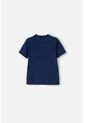 Camiseta Littlemic Azul Cuello Redondo Para Niño 2T A 5T 5T de LittleMic