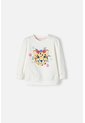 Buzo De LittleMic Marfil De Diseño Cerrado Para Niña 2T A 5T 3T de LittleMic