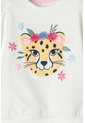 Buzo De LittleMic Marfil De Diseño Cerrado Para Niña 2T A 5T 3T de LittleMic