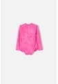 Vestido De LittleMic Rosado Manga Larga Para Niña 2T A 5T 4T de LittleMic