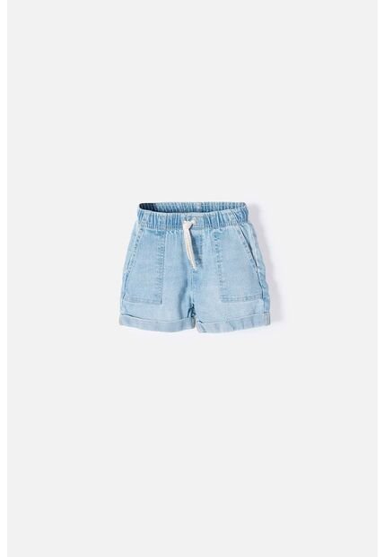 Short De Littlemic Con Cordón Azul Para Niña 2T A 5T 5T