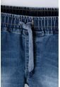 Bermuda LittleMic En Denim Tono Medio Con Elástico En Cintura Para Niño 2T A 5T 3T de LittleMic