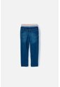 Bermuda LittleMic En Denim Tono Medio Con Elástico En Cintura Para Niño 2T A 5T 2T de LittleMic