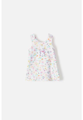 Vestido De Dos Piezas LittleMic Manga Corta Rosado Para Bebé Niña 12-18