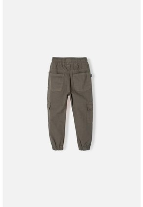 Jogger De LittleMic Con Cordón Verde Militar Para Niño 2T A 5T 4T