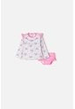 Conjunto De Baño Littlemic Blanco Y Rosa Para Bebé Niña 12-18 de LittleMic