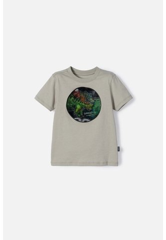 Camiseta De Littlemic Manga Corta Verde Para Niño 2T A 5T 3T LittleMic