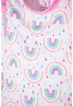 Conjunto De Baño Littlemic Blanco Y Rosa Para Bebé Niña 12-18