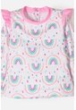 Conjunto De Baño Littlemic Blanco Y Rosa Para Bebé Niña 12-18 de LittleMic