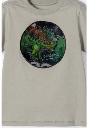 Camiseta De Littlemic Manga Corta Verde Para Niño 2T A 5T 3T