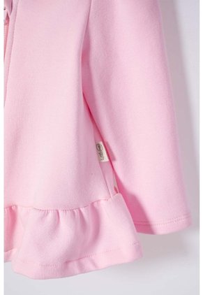 Conjunto De LittleMic X3 Piezas Marfil Y Rosado Para Bebé Niña 9-12