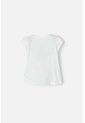 Camiseta De Littlemic Manga Corta Marfil Para Niña 2T A 5T 2T de LittleMic