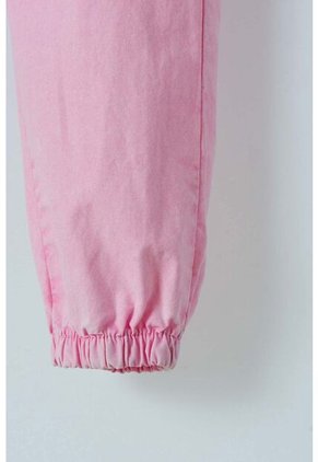 Jogger LittleMic Rosado Con Bolsillos Tipo Cargo Para Niña 2T A 5T 3T