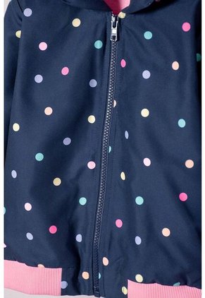 Chaqueta De Littlemic Con Capucha Multicolor Para Niña 2T A 5T 4T
