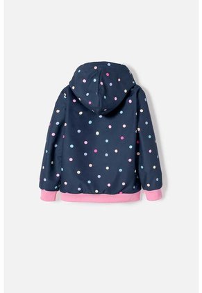 Chaqueta De Littlemic Con Capucha Multicolor Para Niña 2T A 5T 4T