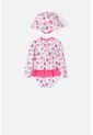 Vestido De Baño LittleMic Con Gorro Azul Y Fucsia Para Bebé Niña 18-24 de LittleMic
