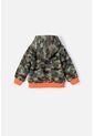 Chaqueta De LittleMic Con Cierre Y Chompa Verde Militar  Para Bebé Niño 9-12 de LittleMic