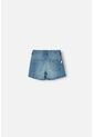 Short De Littlemic Con Bolsillos Azul Para Niña 2T A 5T 3T de LittleMic