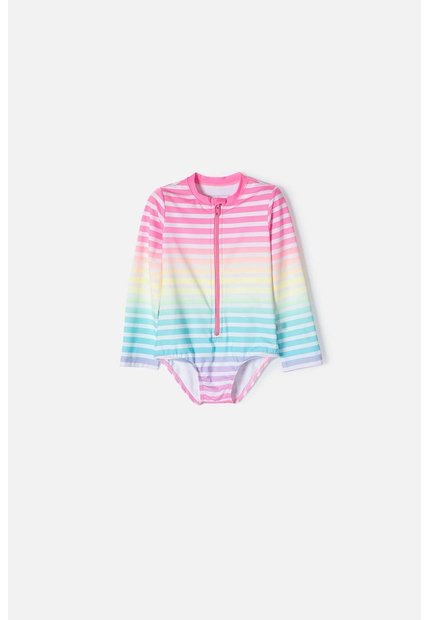 Conjunto De Baño LittleMic Manga Larga Multicolor Para Niña 2T A 5T 3T