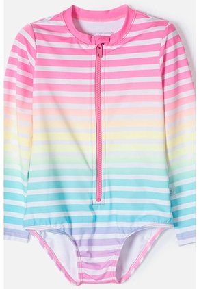 Conjunto De Baño LittleMic Manga Larga Multicolor Para Niña 2T A 5T 3T