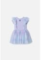 Vestido De Littlemic Con Tull Violeta Para Niña 2T A 5T 4T de LittleMic