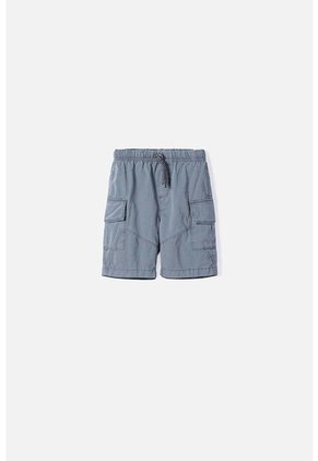 Bermuda De Littlemic Con Bolsillos Gris Para Niño 2T A 5T 3T