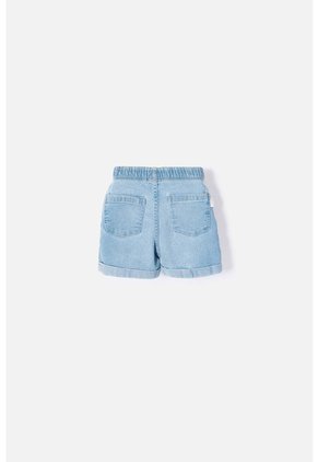 Short De Littlemic Con Cordón Azul Para Niña 2T A 5T 5T