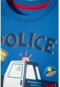 Camiseta LittleMic Azul Manga Larga Para Niño 2T A 5T 3T de LittleMic
