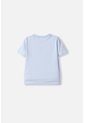 Camiseta LittleMic Azul Clara Manga Corta Para Niño 2T A 5T 4T de LittleMic