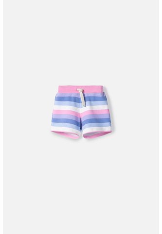 Short LittleMic Multicolor Con Cordón Ajustable En Cintura Para Niña 2T A 5T 2T LittleMic