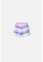 Short LittleMic Multicolor Con Cordón Ajustable En Cintura Para Niña 2T A 5T 2T de LittleMic