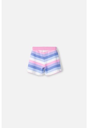 Short LittleMic Multicolor Con Cordón Ajustable En Cintura Para Niña 2T A 5T 2T