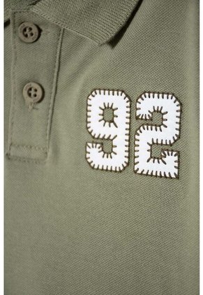 Camiseta Tipo Polo De Littlemic Verde Para Niño 2T A 5T 4T