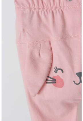 Pijama De LittleMic Con Pantalón Largo Verde Y Palo Rosa Para Bebé Niña 3-6