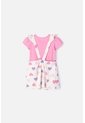 Vestido Tipo Jardinera De Littlemic Multicolor Para Niña 2T A 5T 4T de LittleMic