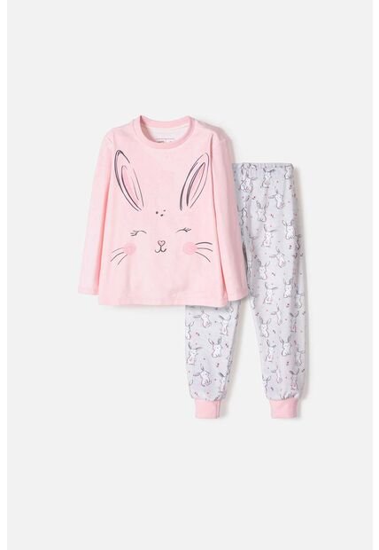 Pijama De Littlemic Pantalón Largo Multicolor Para Niña 2T A 6T 3T