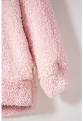 Buzo De Littlemic Con Capucha Rosado Para Niña 2T A 5T 4T