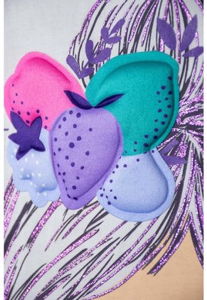 Camiseta LittleMic Marfil Manga Corta Para Niña 2T A 5T 4T