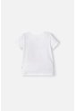 Camiseta LittleMic Marfil Manga Corta Para Niña 2T A 5T 4T de LittleMic